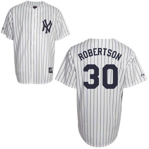 David Robertson #30 Youth Baseball Jersey-New York Yankees Authentic Home White MLB Jersey